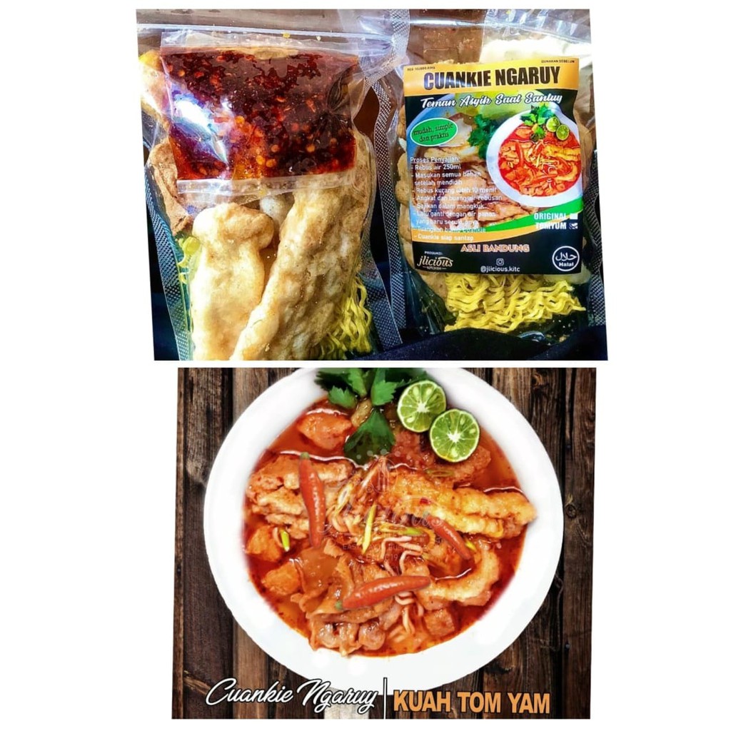 

Cuankie Ngaruy Kuah Tomyam Seblak Instan Makanan Enak Murah Terjangkau Halal Ori