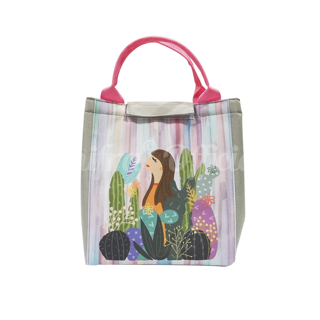 Shifra Tas Bekal Lunch Bag Tas Makan Bekel Makanan Tahan Panas Dingin Aluminium Foil Unicorn Dino
