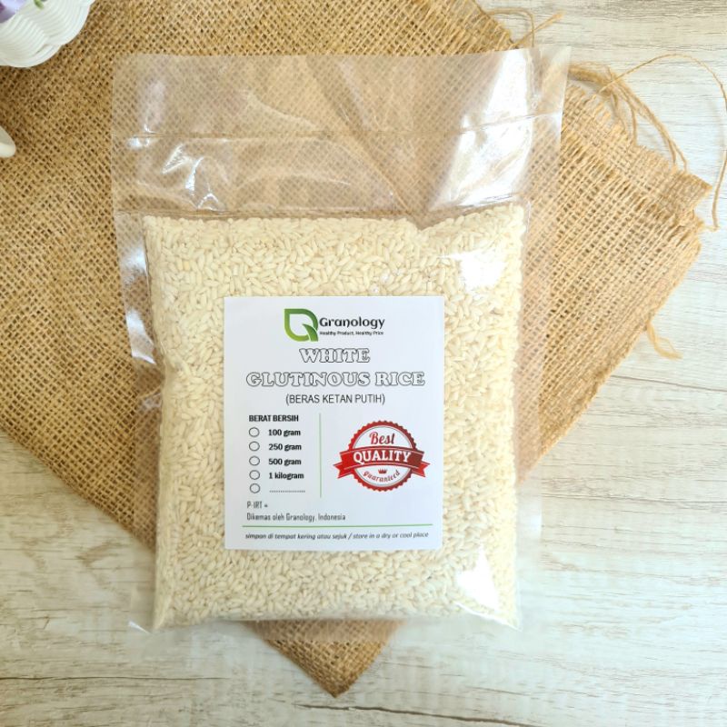 Ketan Putih / White Sticky Rice / Glutinous Rice (500 gram) by Granology