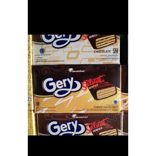 

Gery Salut Wafer Chocolat / Gery Choco Hazelnut/ Snack Coklat 1 Box Isi 24 Pcs