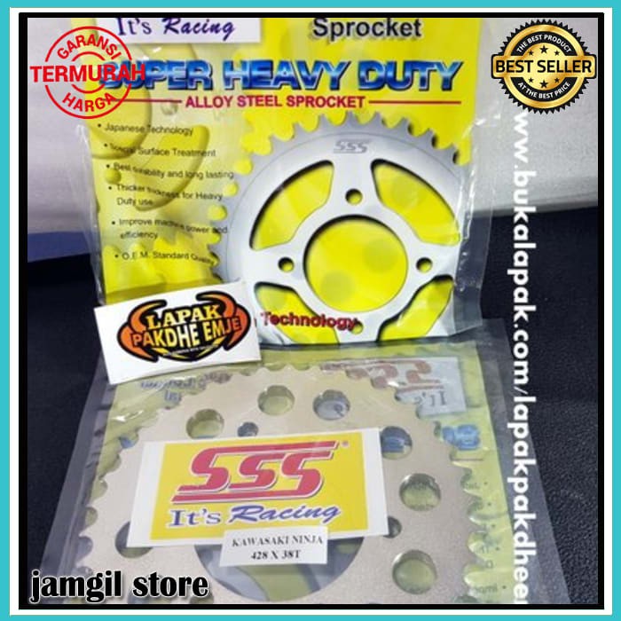 GER SSS 428 38 GEAR BELAKANG SSS 428 38 NINJA R NINJA RR SSS ORIGINAL LAPAK PAKDHE EMJE