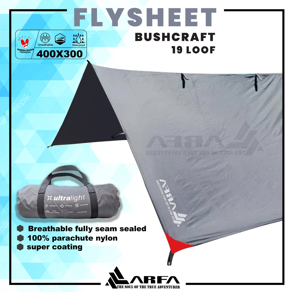 FLYSHEET ARFA 4X3REAL SIZE 19LOOP