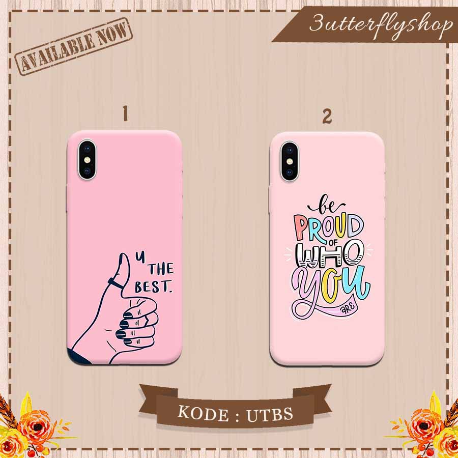 Pinky typography Girl case Oppo Vivo Realme Redmi Xiaomi Samsung iphone