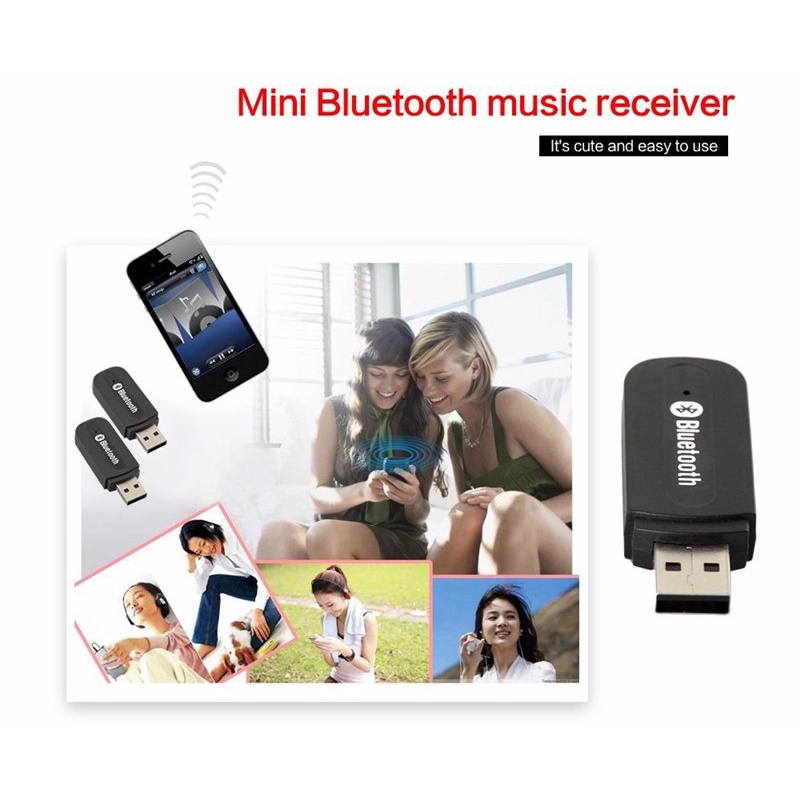 Wireless Bluetooth Receiver Mobil BT-163 - Black