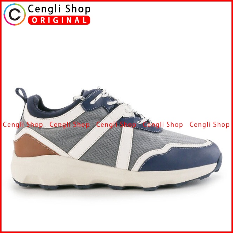 SEPATU SNEAKER OBERMAIN PRIA ORIGINAL CASUAL KETS BRANDED ABU-ABU OM10