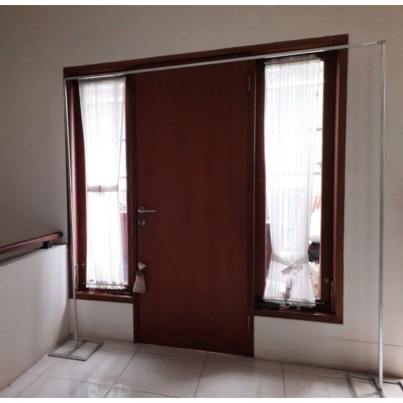 Tiang dekorasi besi 2x2m rakit bongkar pasang ready stock
