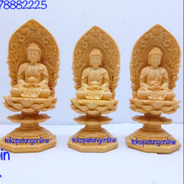 Patung Buddha Fiber 6in Aura