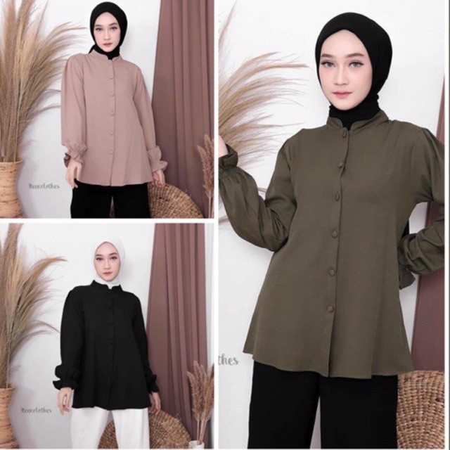 Sabina dan Cilla Puff Blouse