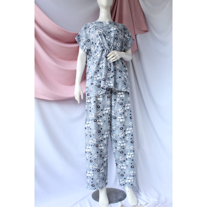 Daster Set Celana Panjang Serut