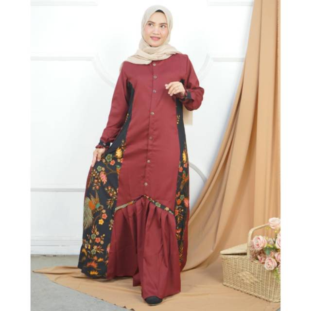 GAMIS REMPEL MIX BATIK ORI KANAYA