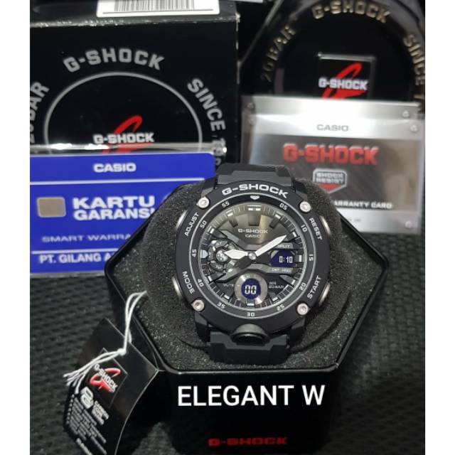 JAM TANGAN G-SHOCK PRIA ORIGINAL GA-2000S-1ADR BLACK