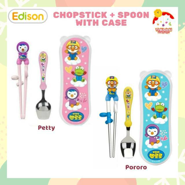 Sumpit Edison and spoon with case