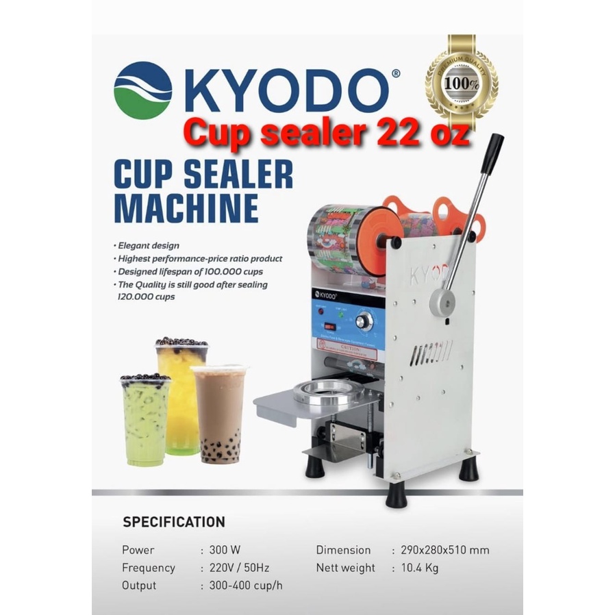 Mesin Cup Sealer Gelas Besar 22 oz Kyodo Mesin Press Gelas Kyodo Manual