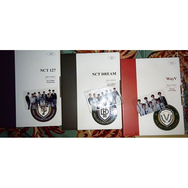 box b2s nct 127, wayv, dream, bookmark grup back to school bukan pc