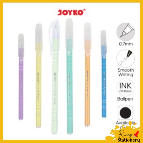 

JOYKO Pena Ballpoint BP-336 My Pastel 0.7mm Per Pcs