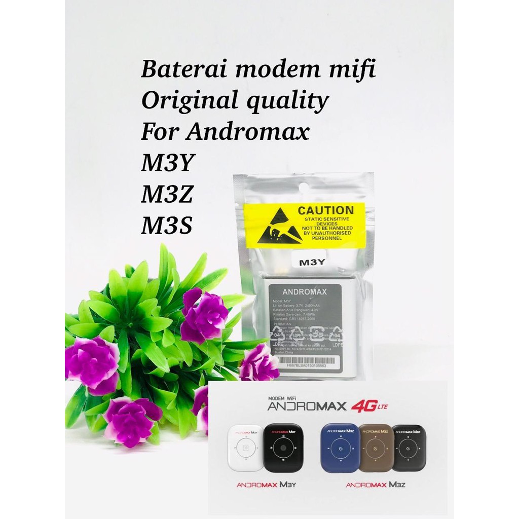 Baterai batt baterai double power vizz M2Y / M3Y / M3Z / M3Smodem wifi mifi smartfren andromax