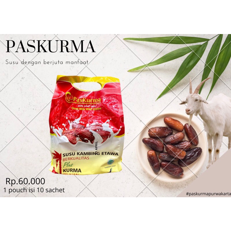

Paskurma Susu Kambing Etawa Plus Kurma Pilihan Enak Sehat Minuman Kesehatan