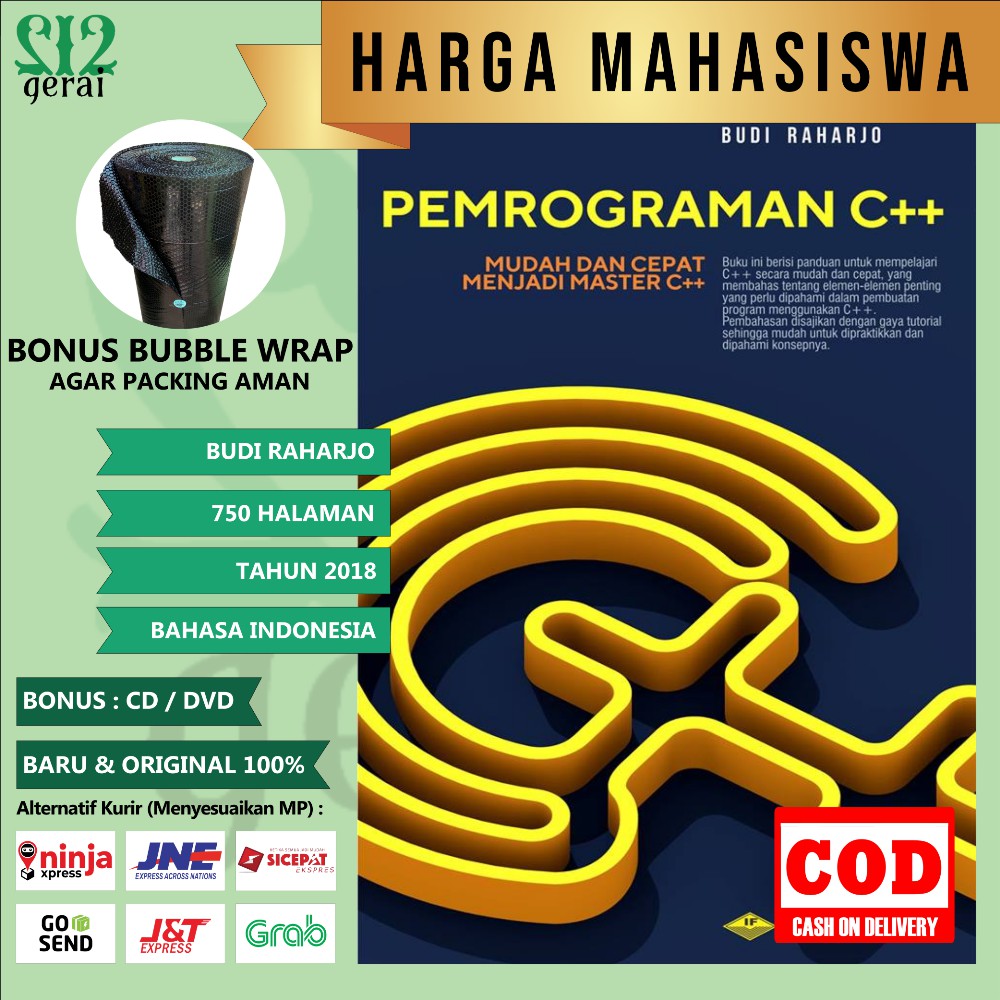 Jual BUKU PEMROGRAMAN C++ MUDAH DAN CEPAT MENJADI MASTER C ++ BUDI ...