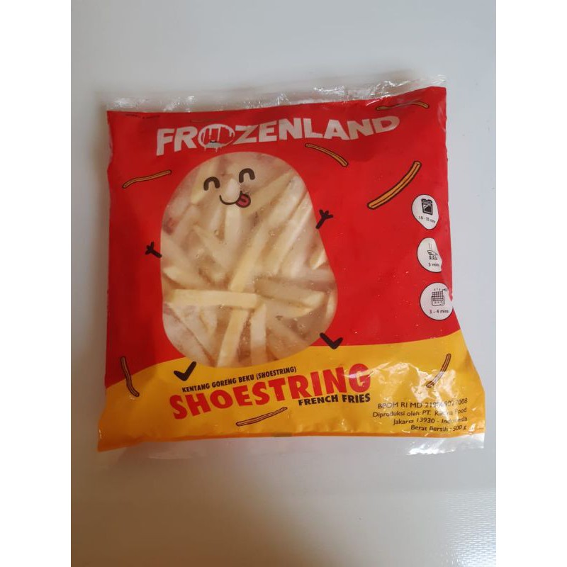 

frozenland shoestring berat 500 gr