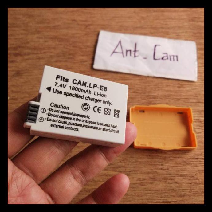 {BISA COD} baterai batre battery kamera dslr canon lp e8 550d 600d 650d 700d kiss x4 x5 x7i rebel