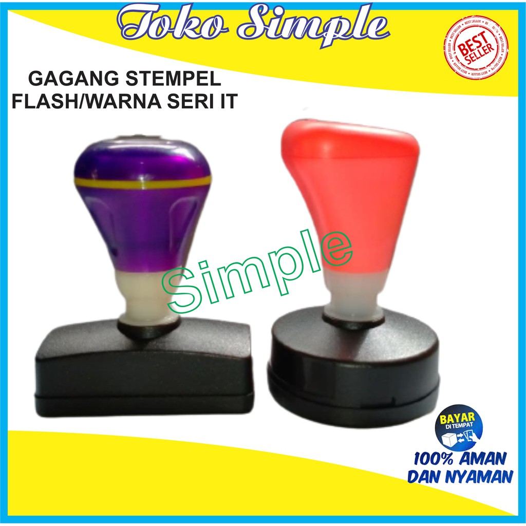 

GAGANG STEMPEL FLASH SERI IT I STEMPEL WARNA I BULAT KOTAK OVAL TAPAL KUDA