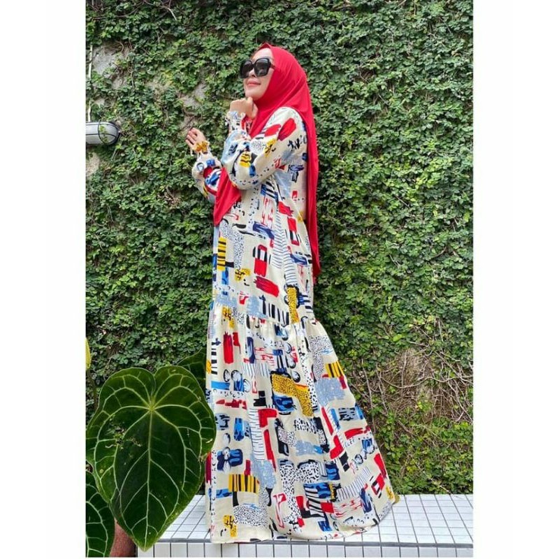 home dress zeeaudrey-katun rayon-set bergo-gamis rayon-gamis murah