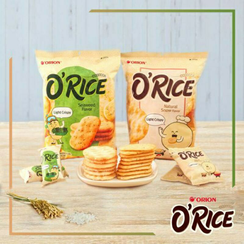 

DELFI ORION O'RICE KREKERS 151 gram isi 14 packs