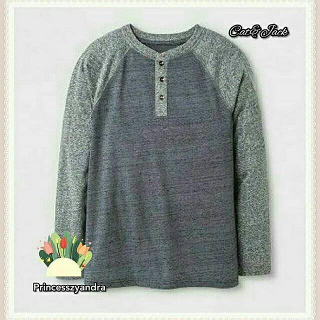 Kaos Anak Branded Cowo Cat & Jack Original Grey