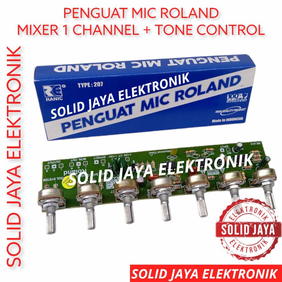 Penguat Mic Roland 7 Potensio ( tone mixer )