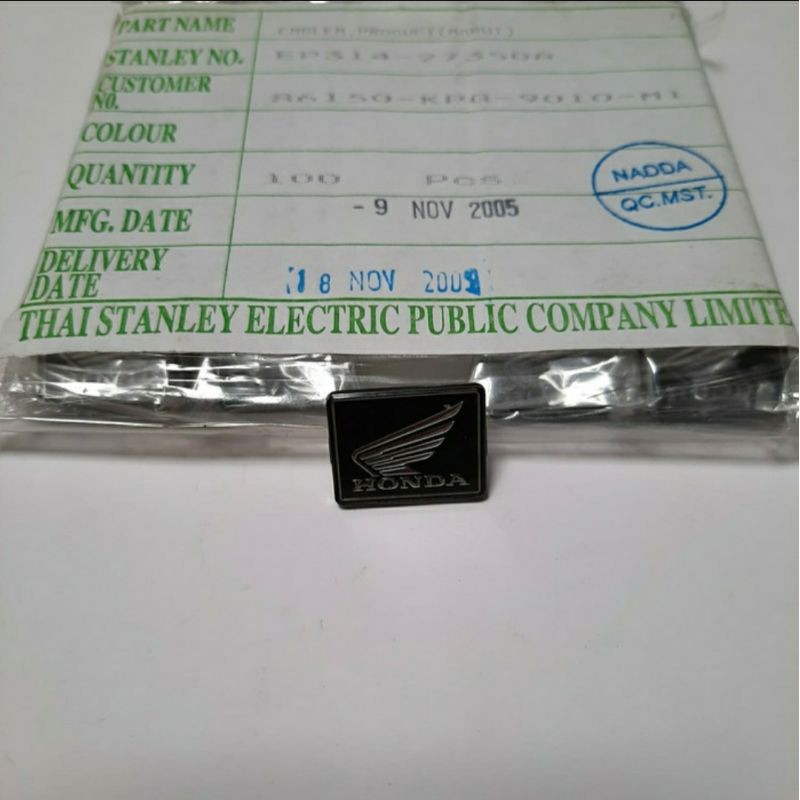 EMBLIM BATOK SPEEDOMETER / EMBLEM SIMBOL HONDA FIT NEW, BEAT, VARIO, SCOOPY, BLADE, REVO ABSOLUTE (L