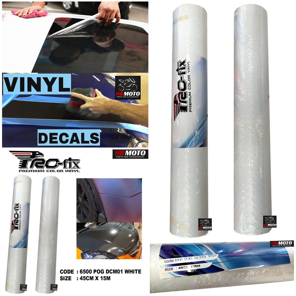 

Sticker Vinyl Profix White ( Putih ) ( 6500 POG DCM 01 Putih ) / Scotlight Vinyl Profix 45 CM x 15M