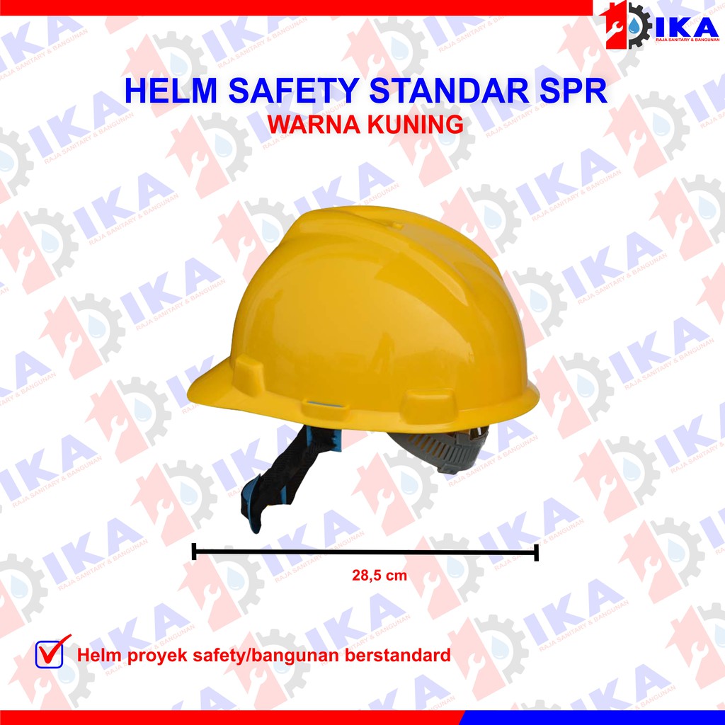 HELM PROYEK BERSTANDART SAFETY ) LENGKAP DENGAN TALI DAGU SIAP PAKAI (KUALITAS TEBAL)
