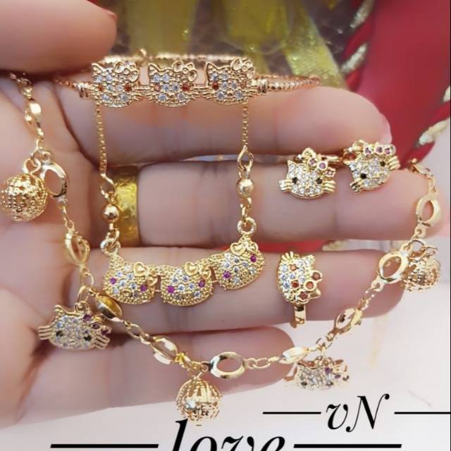 Set perhiasan xuping lapis emas 24k 2250