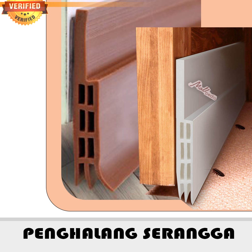 MPV Silicone Rubber Penutup Celah Bawah Pintu Lis Penghalang Debu Serangga Kecoa Door Seal Karet 1M 5M AMT