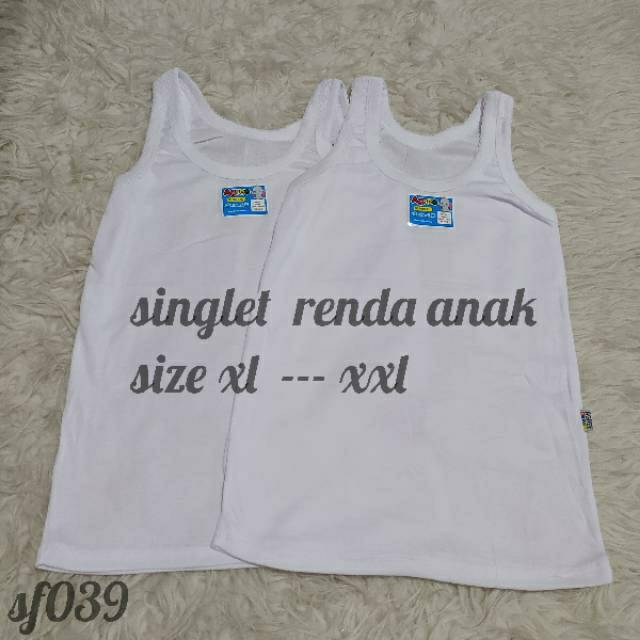 Kaos dalam /singlet anak perempuan sf039 umur 4-12 tahun