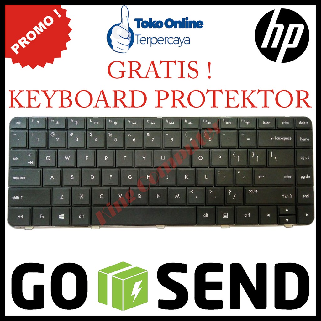 KEYBOARD HP CQ43 (Gratis Keyboard Protektor)