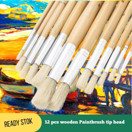 

Paintbrush kuas lukis 1set 12 pcs tip head Berkualitas Best Seller