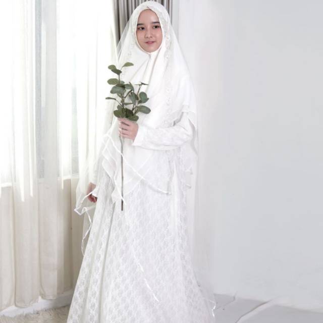 Gamis Akad Brukat Syari By Hijab Alila Walimah Gamis Pengantin Shopee Indonesia