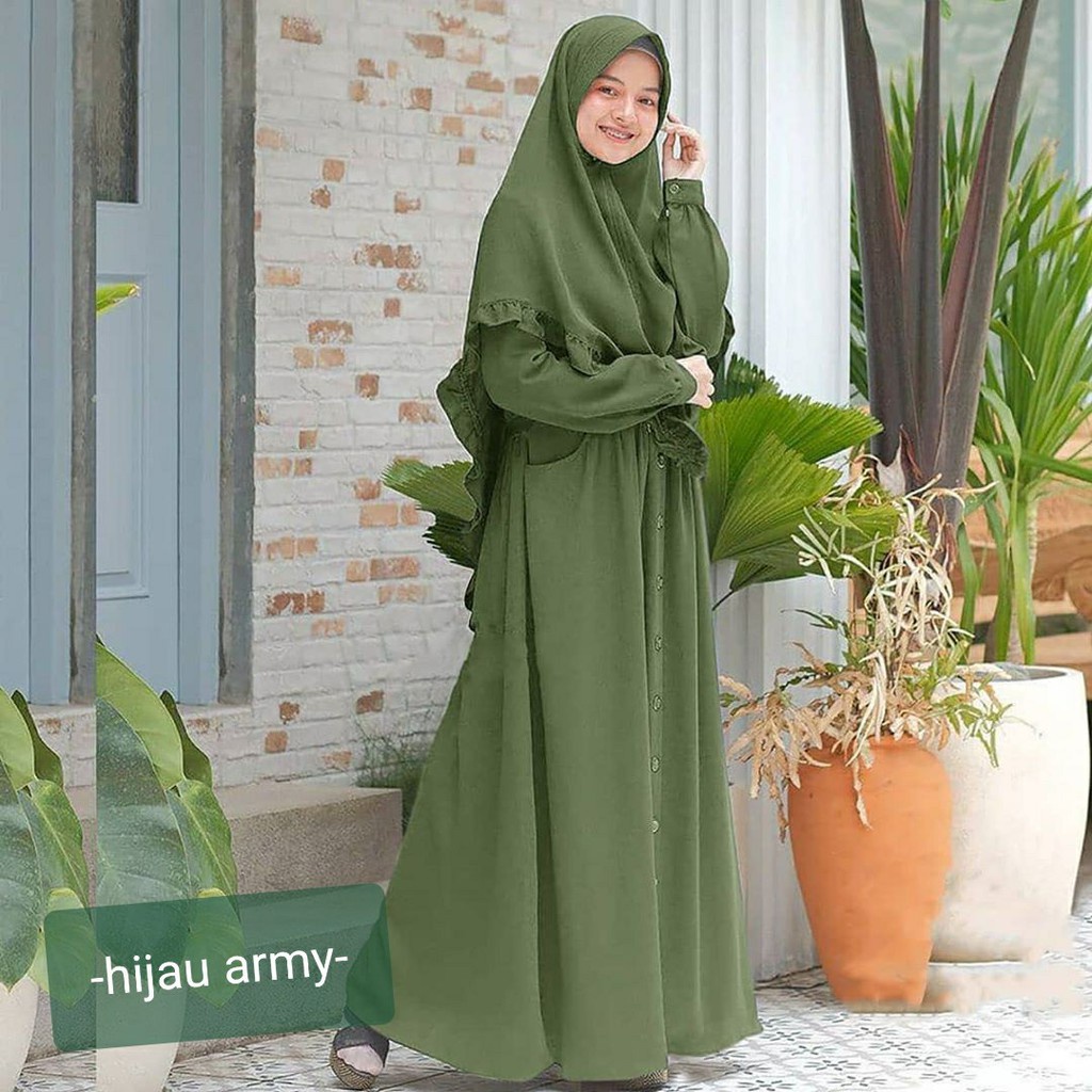 C.P - Gamis elbina juwita Syari free Hijab