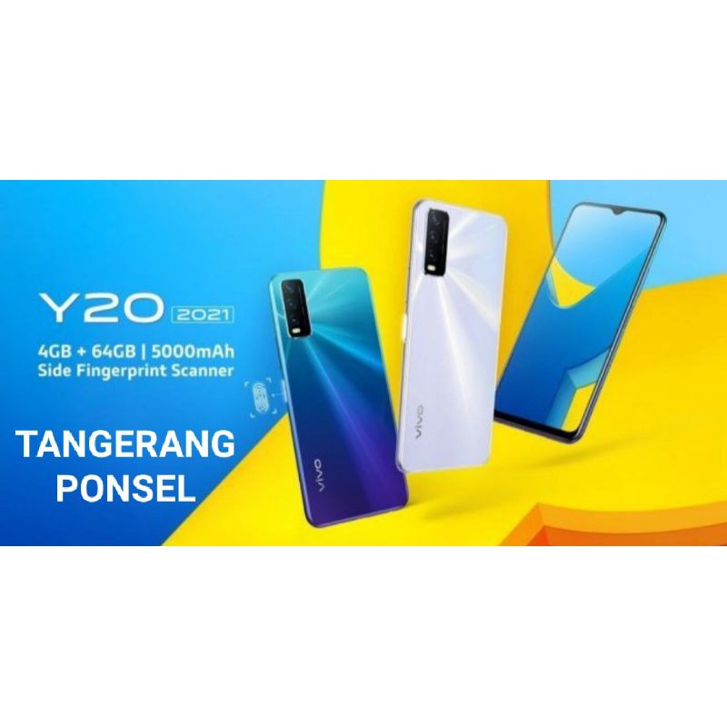 VIVO Y20 2021 4/64GB GARANSI RESMI NEW