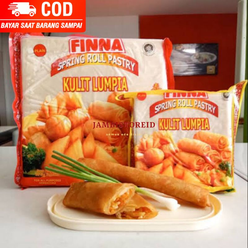 

(JAMBISTOREID) JAMBI LANGSUNG KIRIM Finna Spring Roll Pastry Kulit Lumpia Besar 40 Kecil 36 Dimsum Gyoza Siomay Pangsit Frozen Food Fina Makanan Jepang Korea Cina Jambi