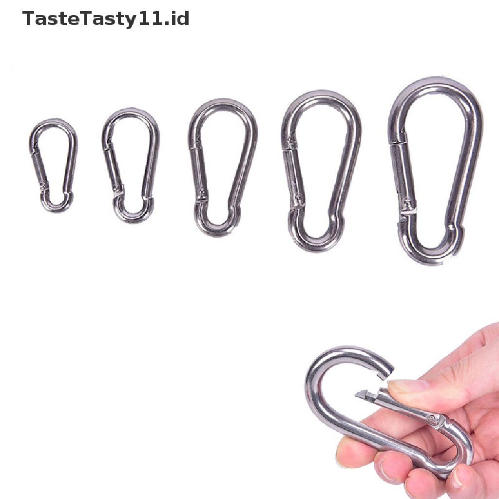 Gantungan Kunci Carabiner Bahan Stainless Steel 304