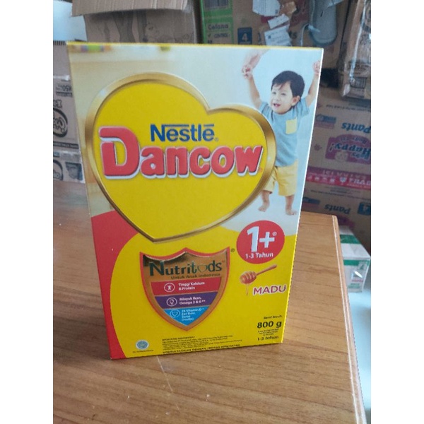 DANCOW  1+ 3+ FORTIGO VANILA MADU COKELAT INSTANT 780GR 1 KG