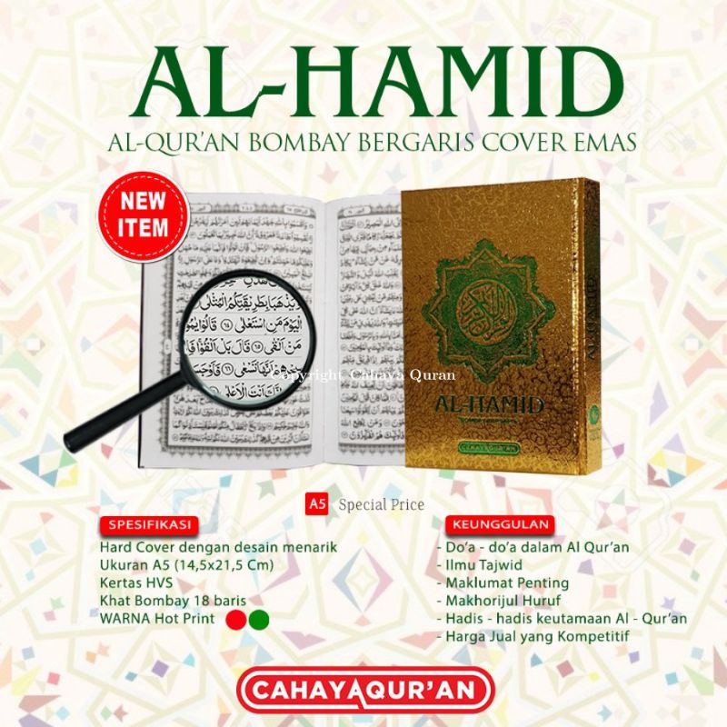 

Al Qura'an Bomba Bergaris Emas