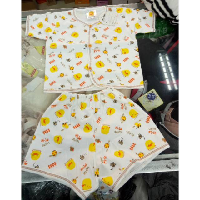 Baju setelan bayi (baju pendek+celana pendek)