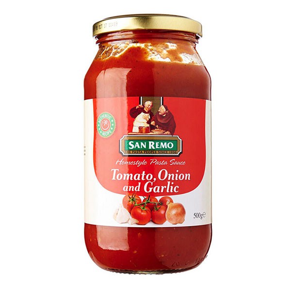 

Sanremo Tmt.Onion And Garlic Pasta Sauce 500Gr