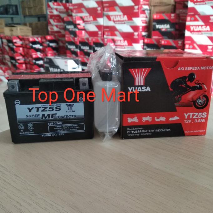 BARU AKI MOTOR YUASA YTZ5S AKI KERING YUASA YTZ5S