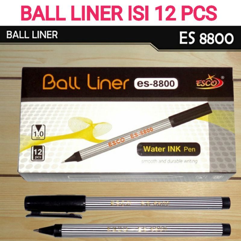 

Pen Balliner Hitam Isi 12 Pcs