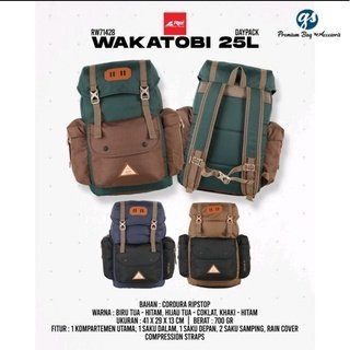 Tas Arei Wakatobi 25 Liter || Tas/Ransel/Carrier Sekolah, bawa laptop, traveling