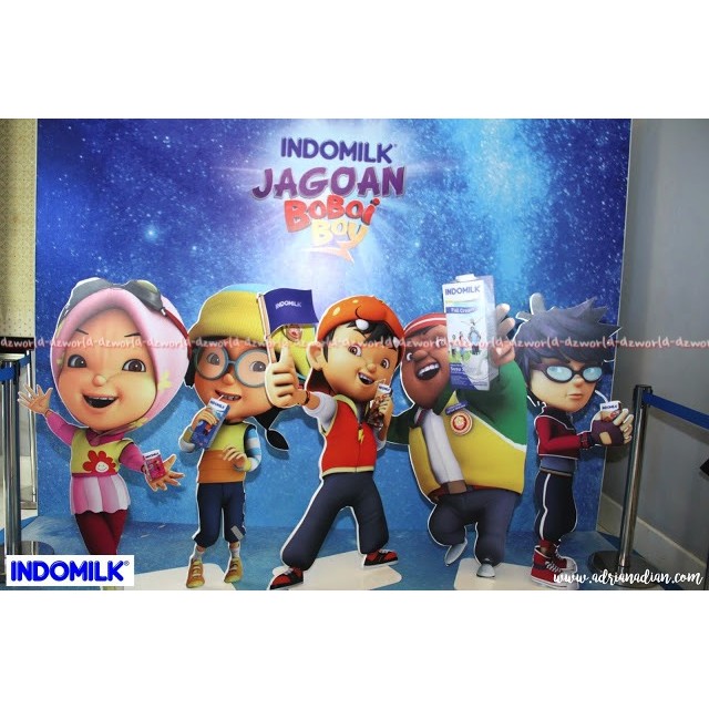 Susu Indomilk coklat boboiboy susu siap minum UHT rasa coklat 4pcs